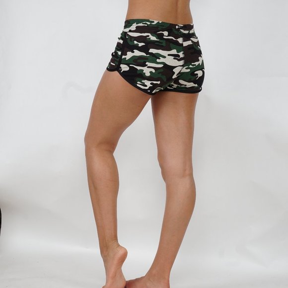 Camouflage Shorts Elastic Waist Band 501 - Picture 2 of 7